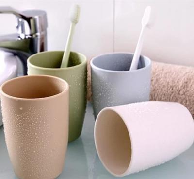 加厚圆形塑料水杯 家居酒店的理想洗漱伴侣